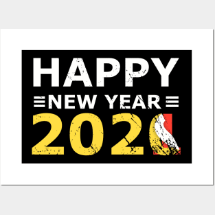 Happy new year 2021 Posters and Art